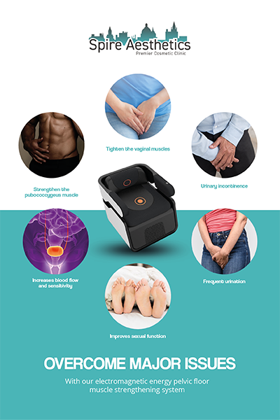 Image of EMS chair to treat Urine leakage Langley from Spire Aesthetics